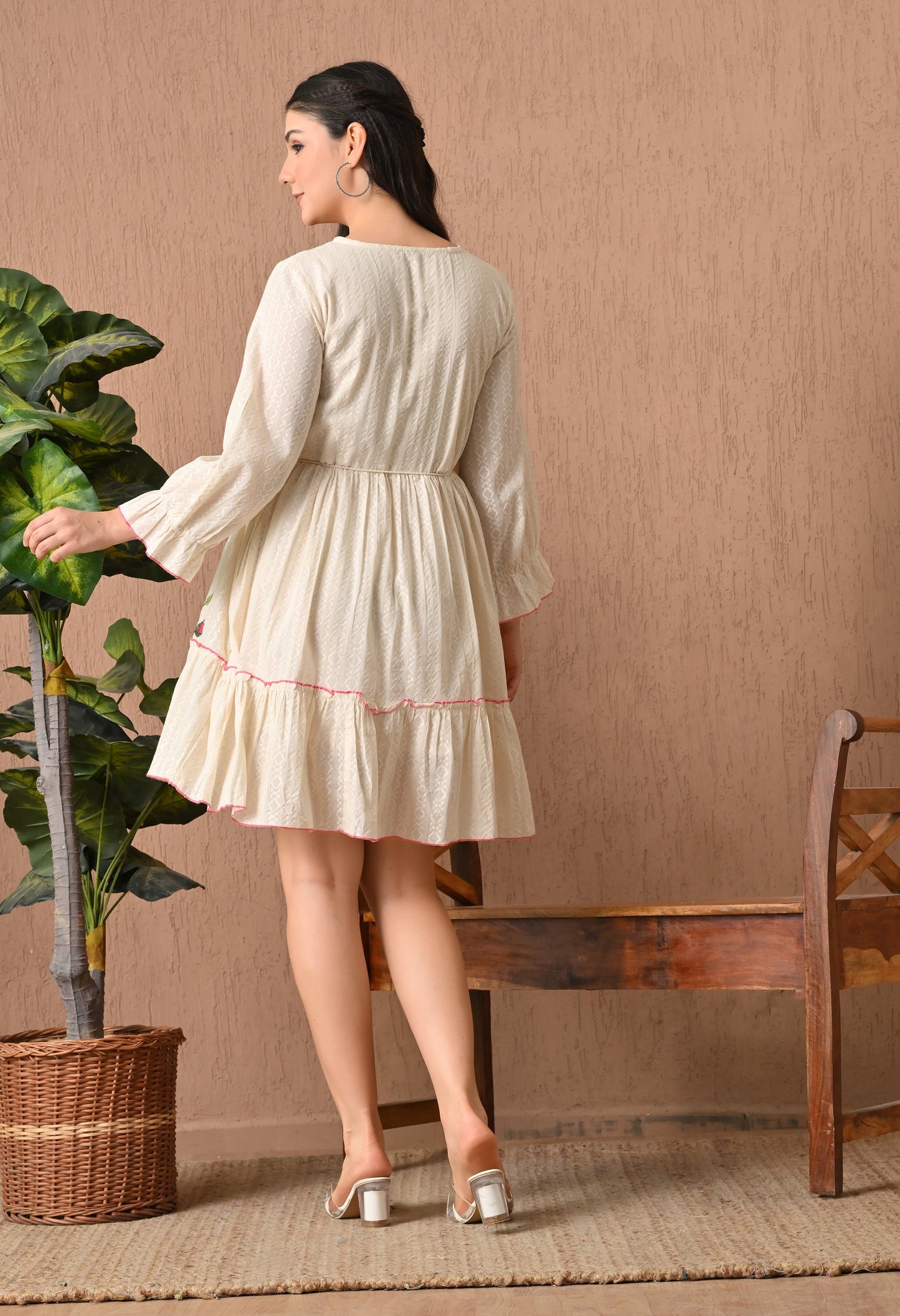 Elegant Off-White Frock Delight