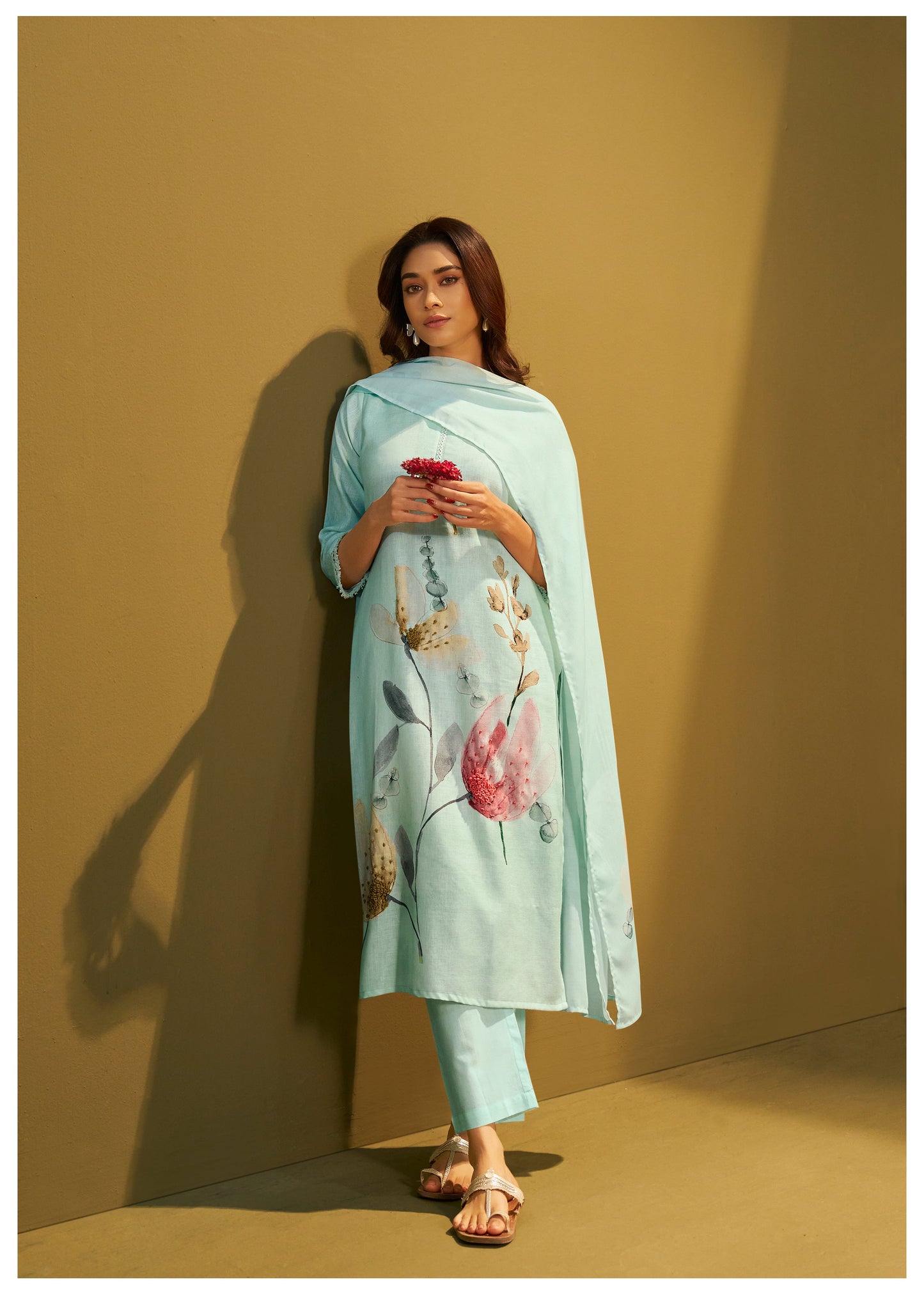Mint Blossom Suit Set