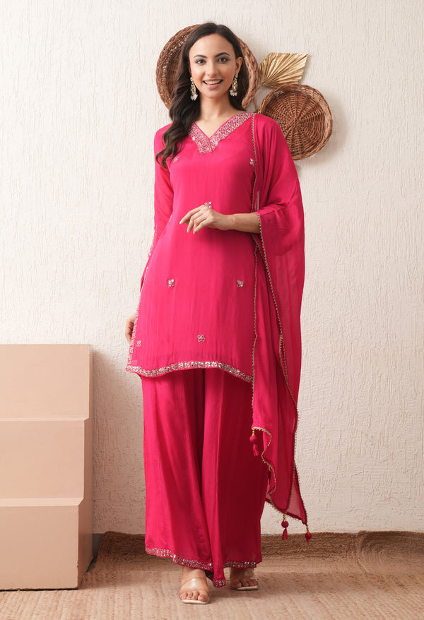 Pink Mirror Charm Suit Set