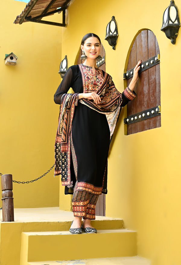 Black Pakistani Suit Glam