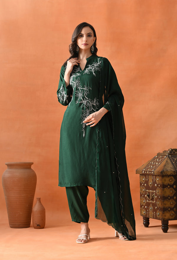 Bottle Green Graceful Charm