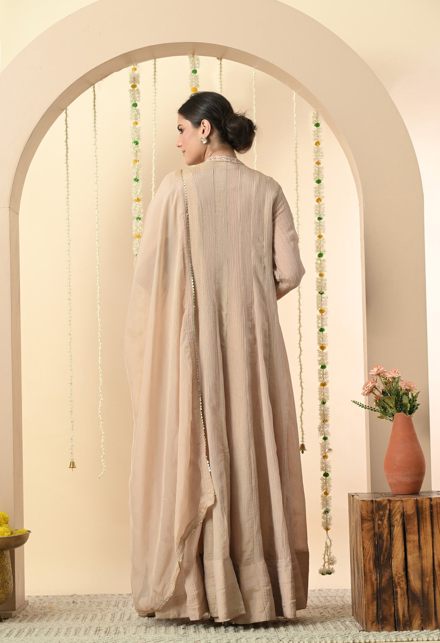 Champagne Gold Floor Length Suit