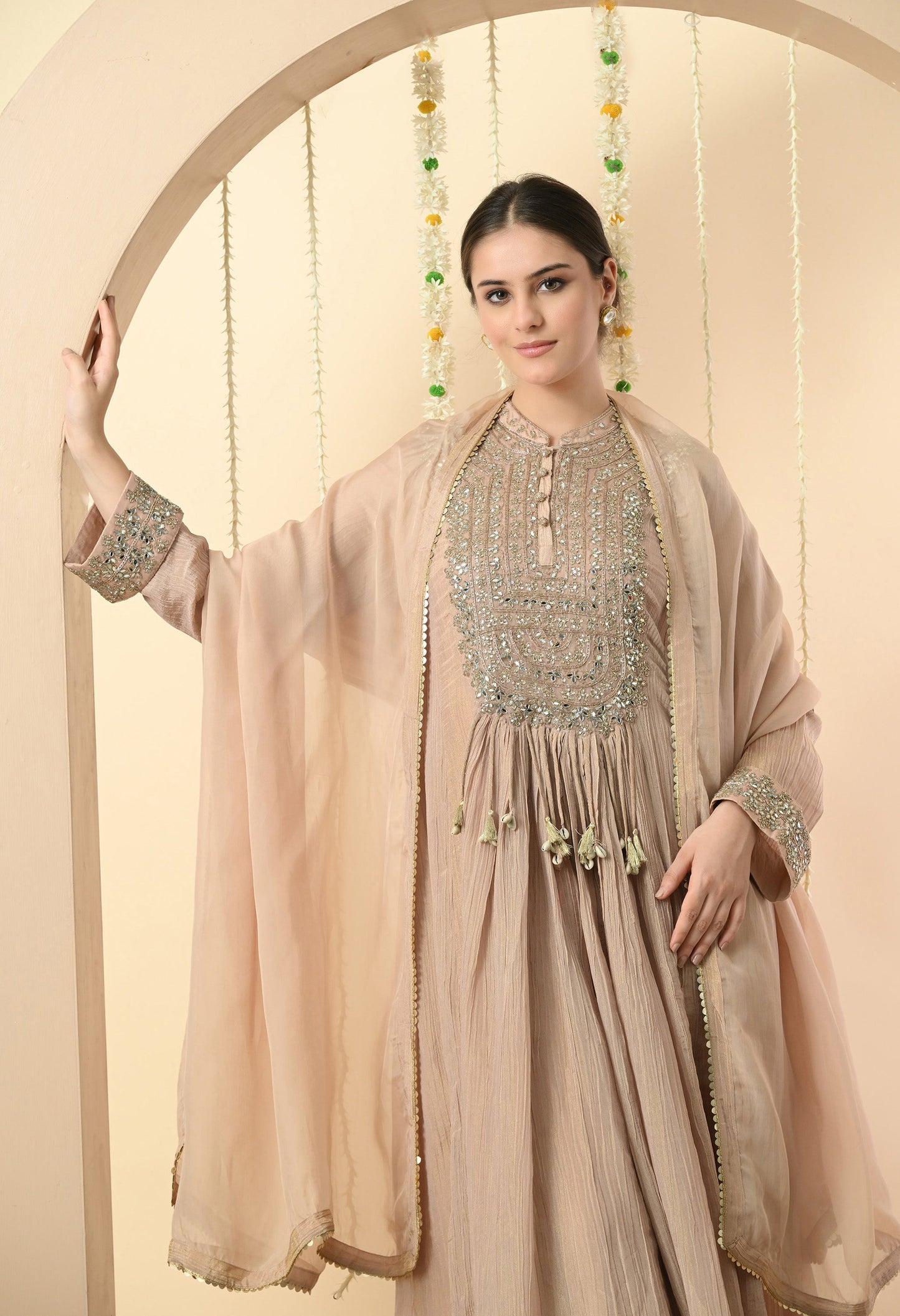 Champagne Gold Floor Length Suit