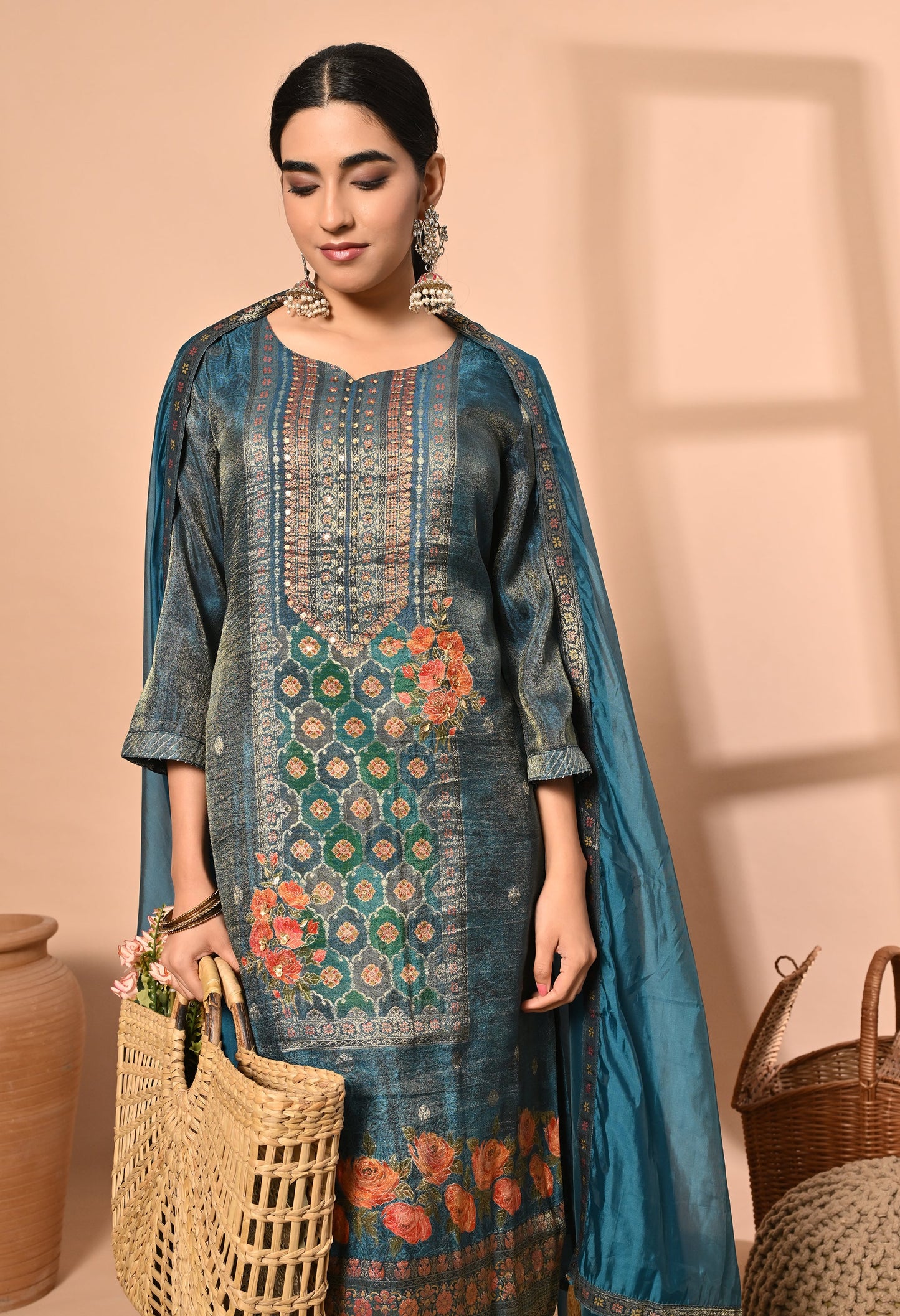 Elegant Steal Blue Suit