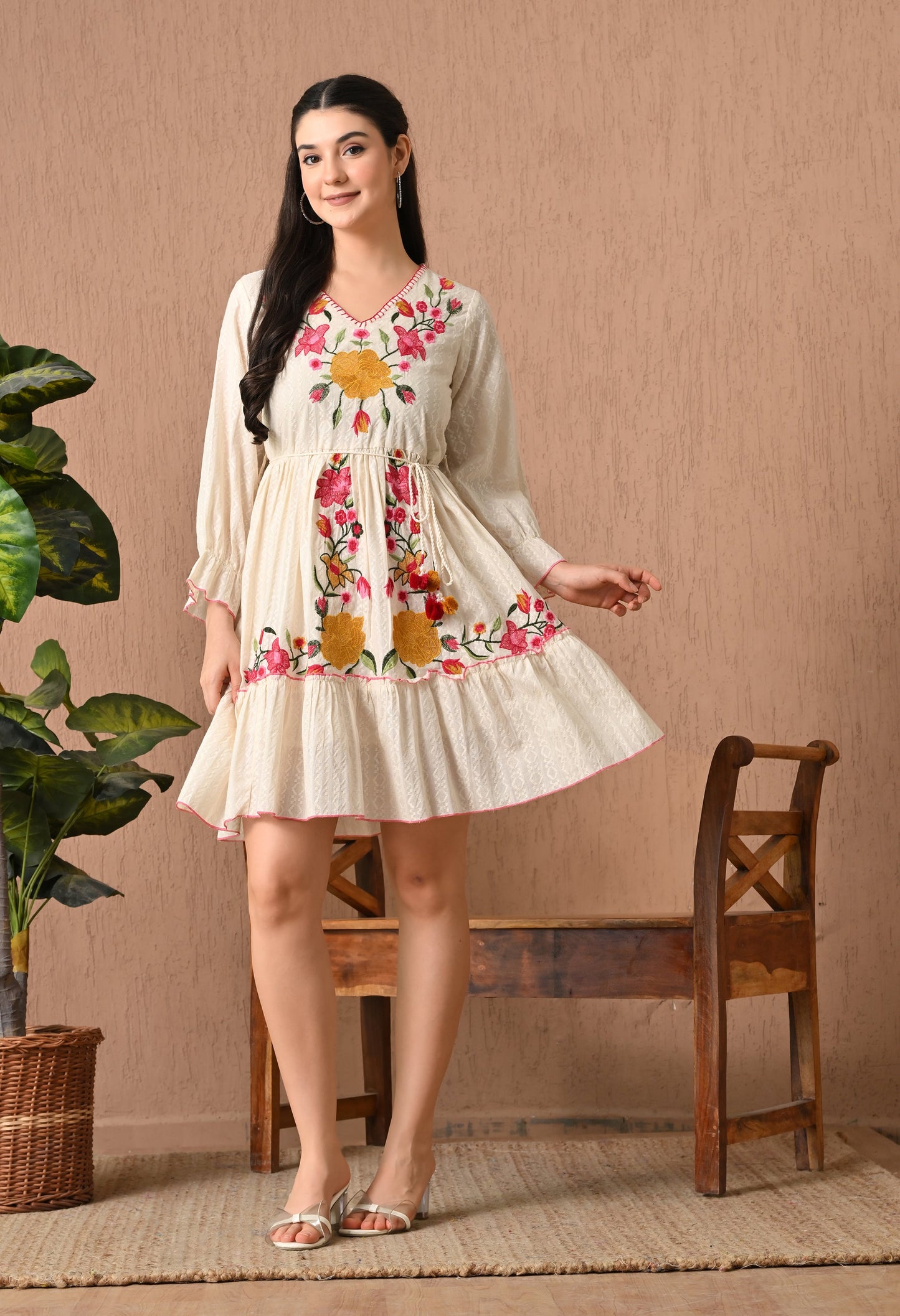 Elegant Off-White Frock Delight
