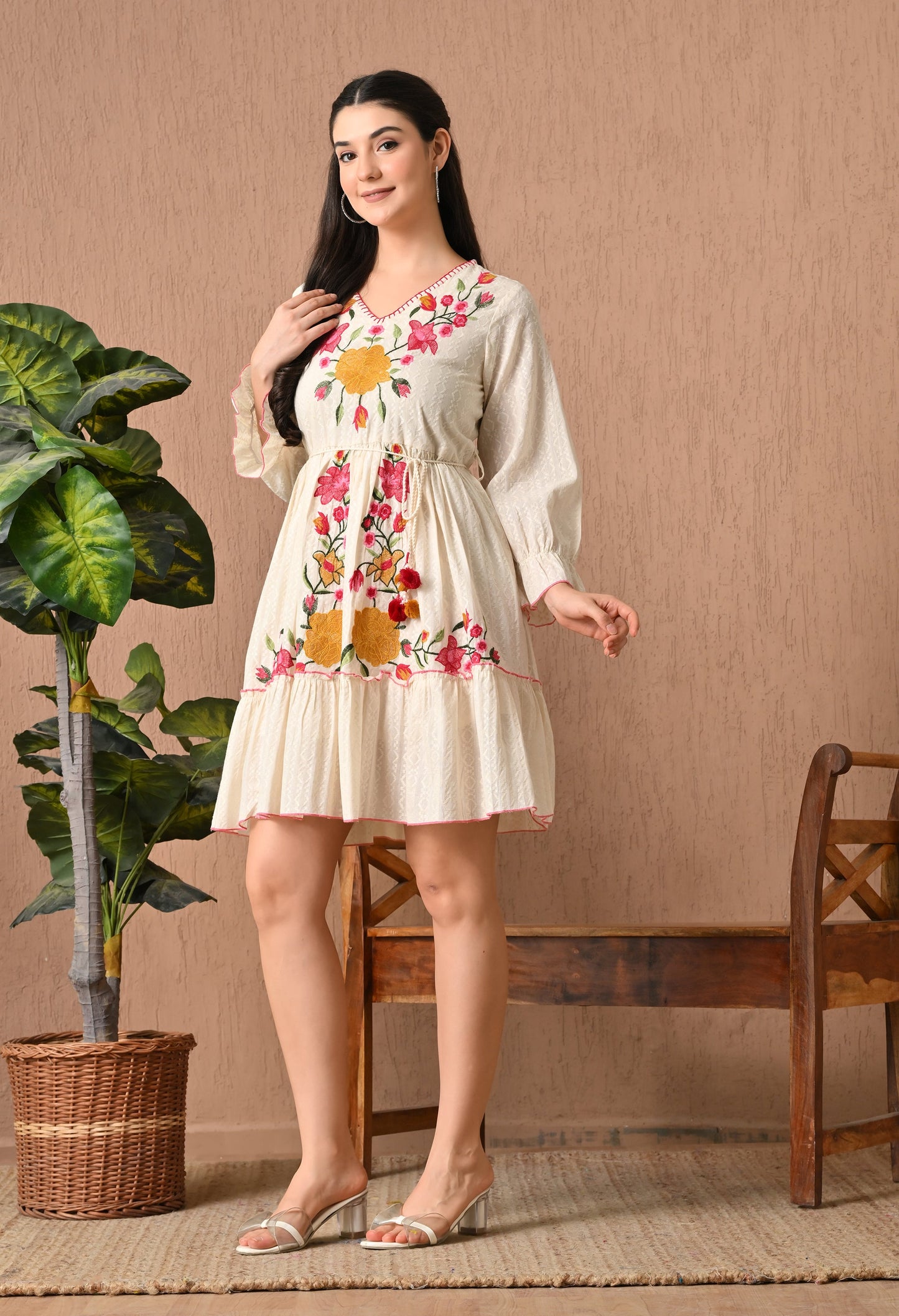 Elegant Off-White Frock Delight