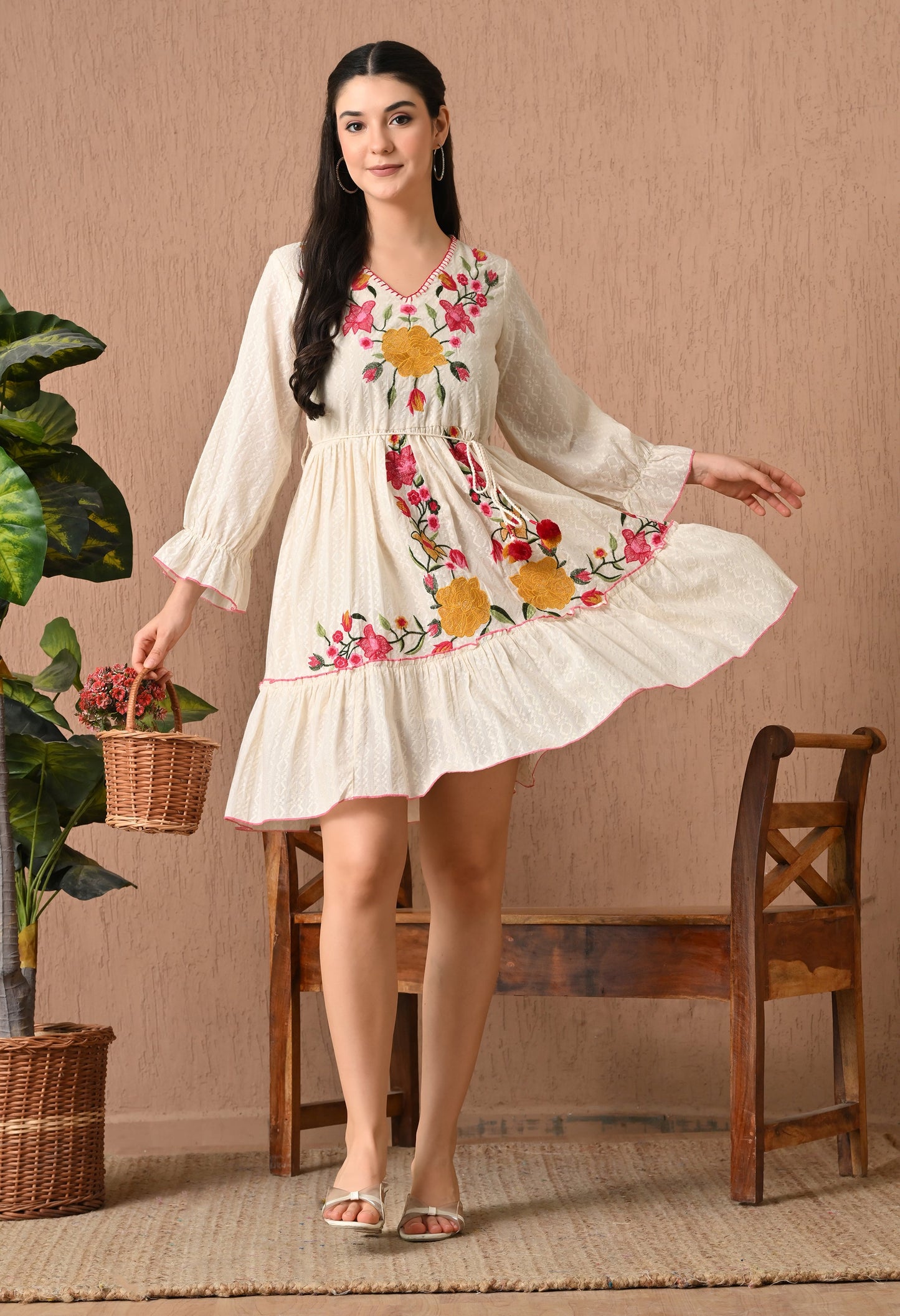 Elegant Off-White Frock Delight