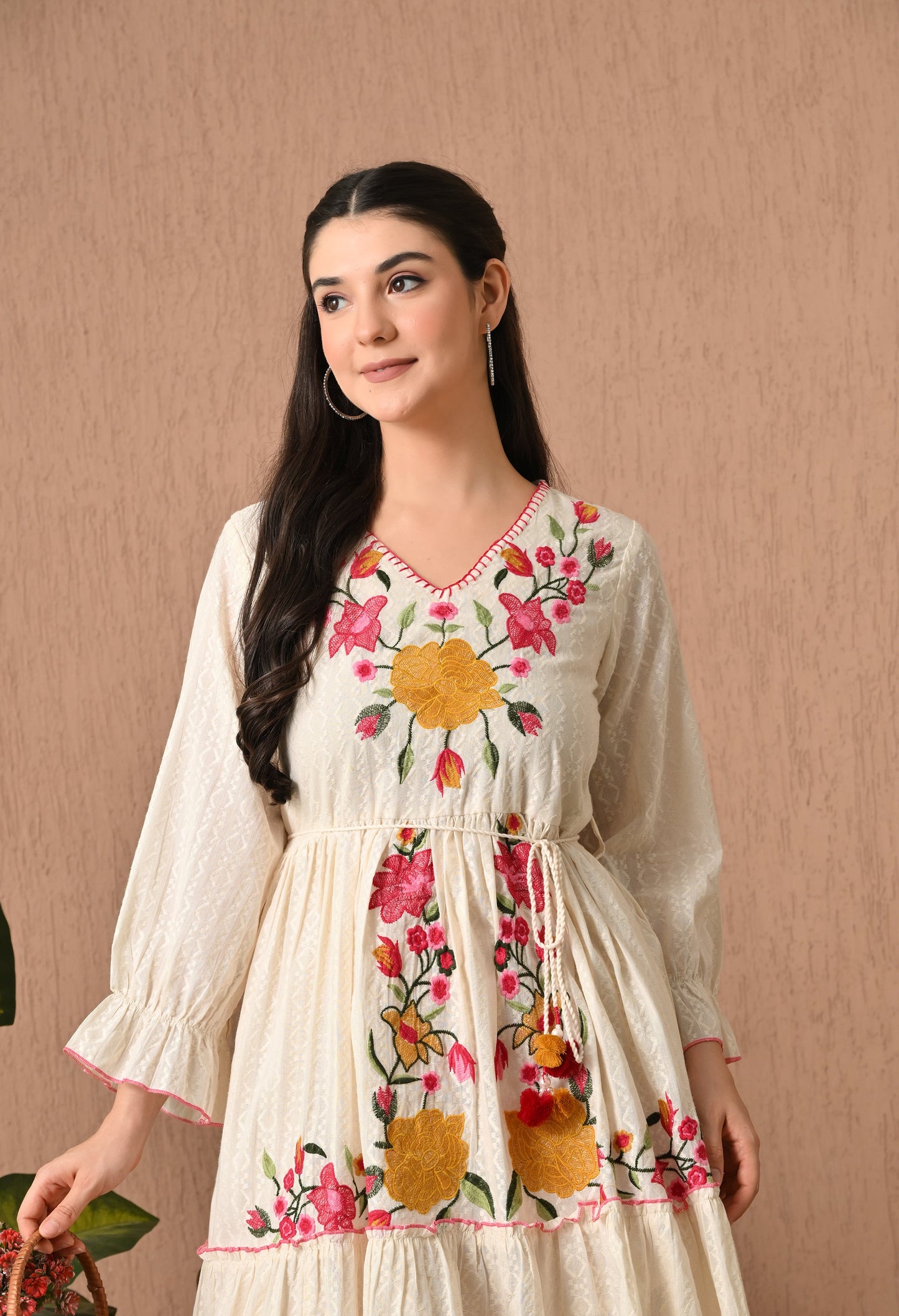 Elegant Off-White Frock Delight