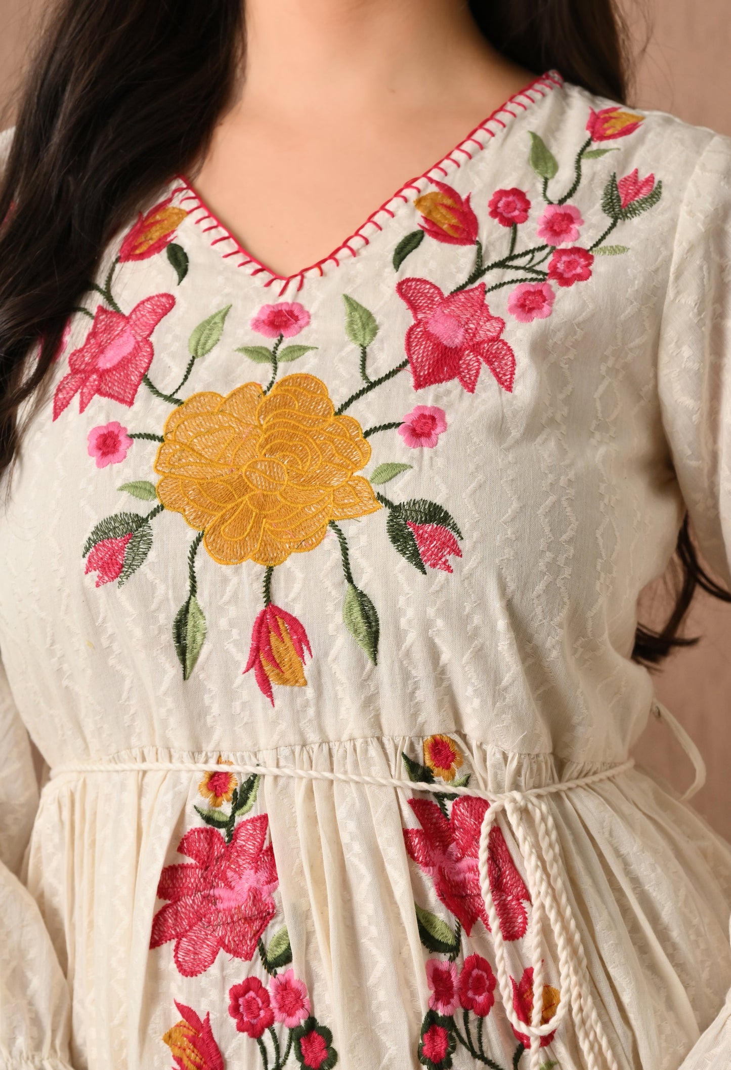 Elegant Off-White Frock Delight