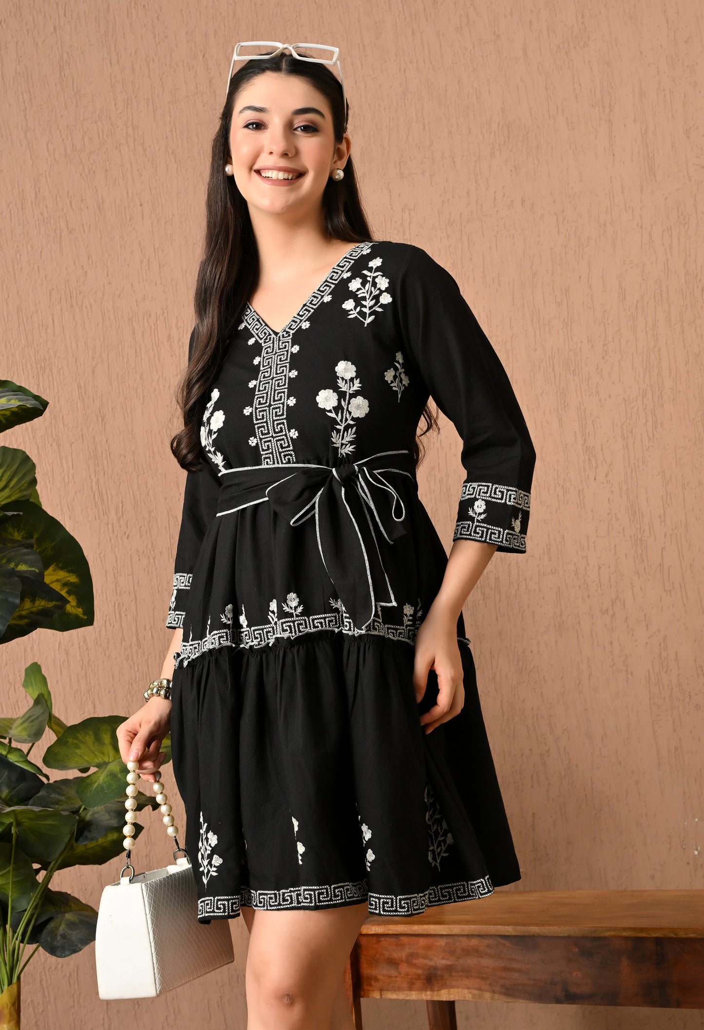 Chic Black Midi Frock Delight