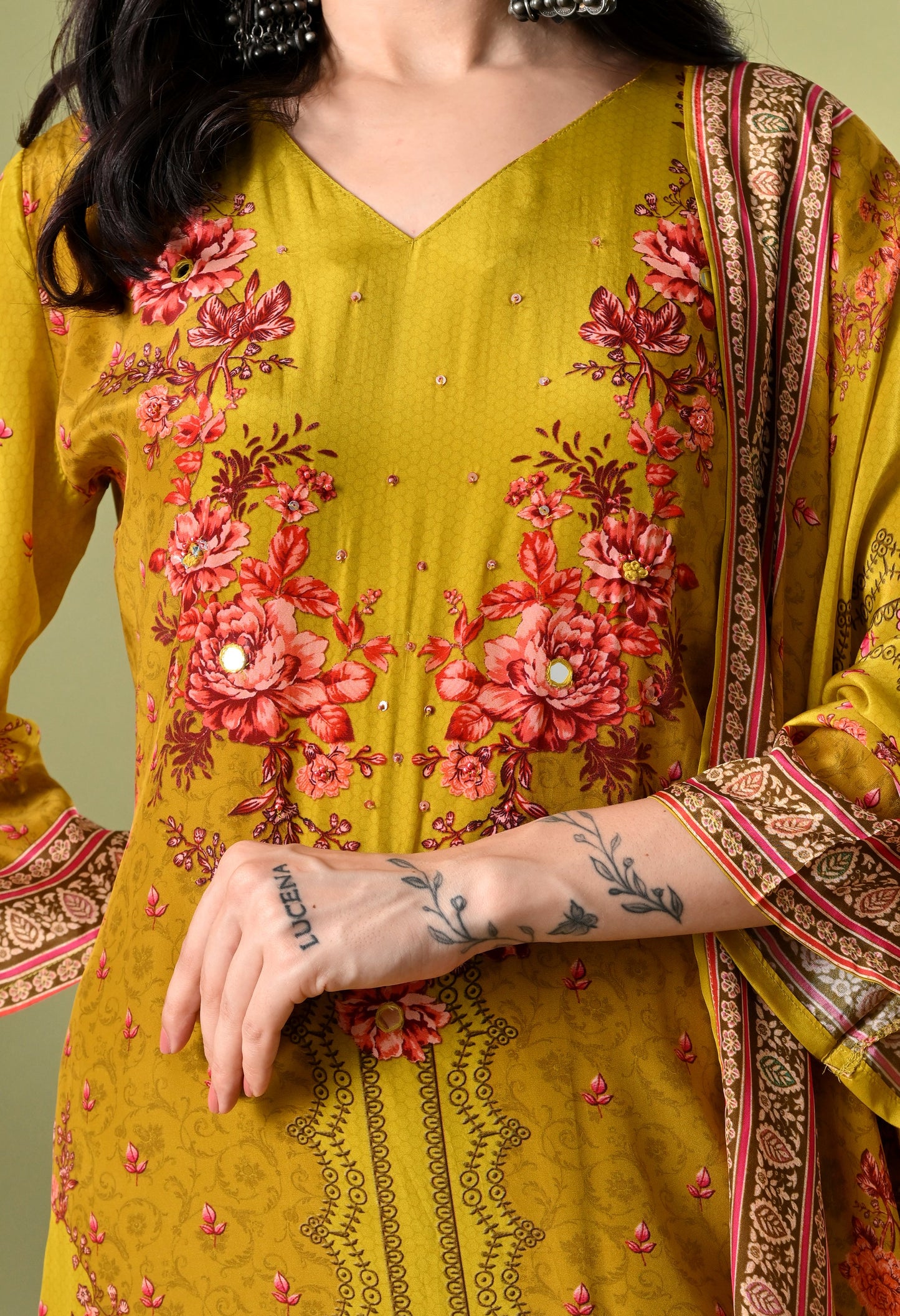 Mustard Magic Pakistani Elegance