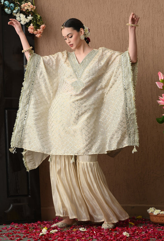 Golden Glow Kaftan Ensemble
