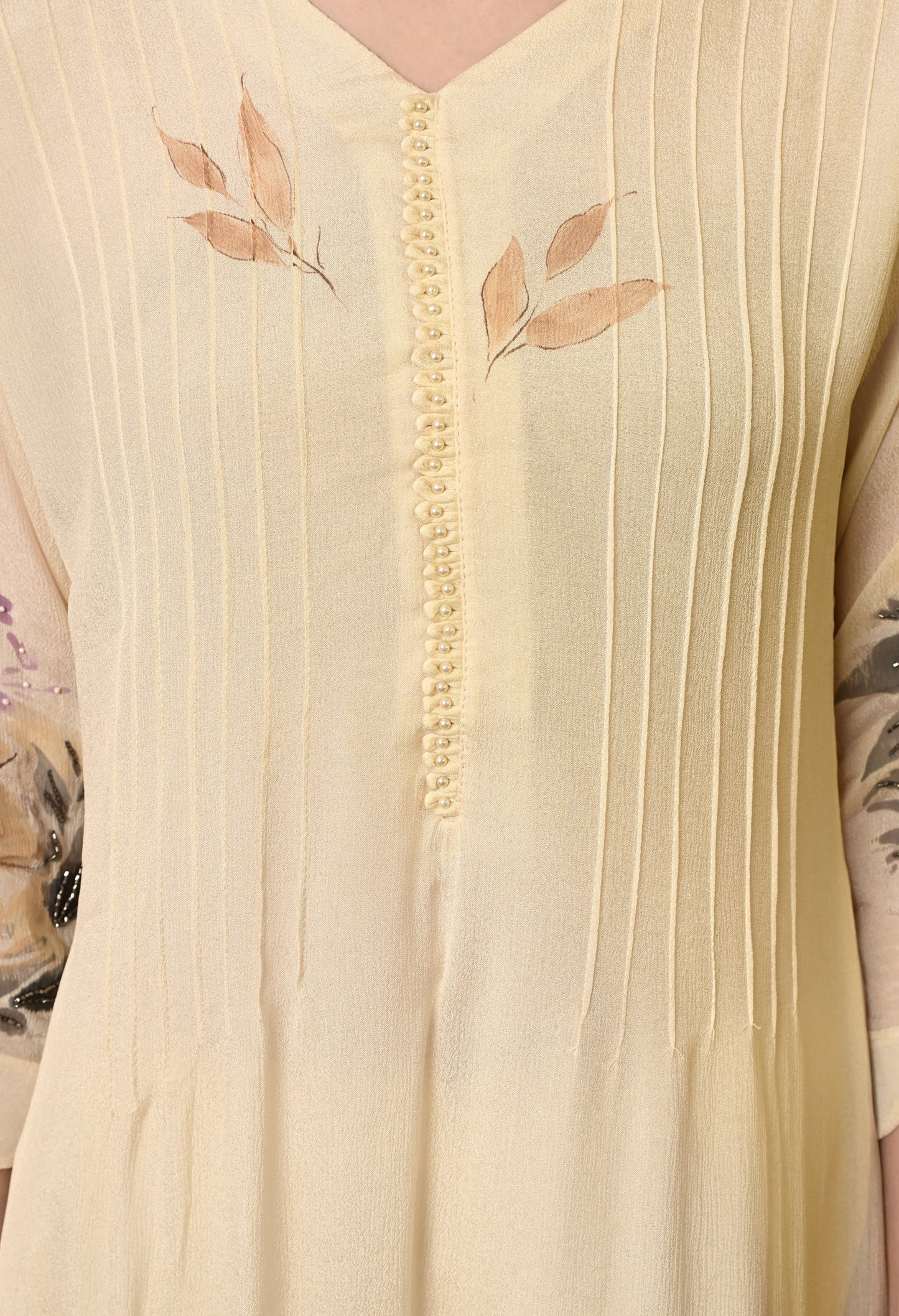 Cream A-Line Chinon Elegance