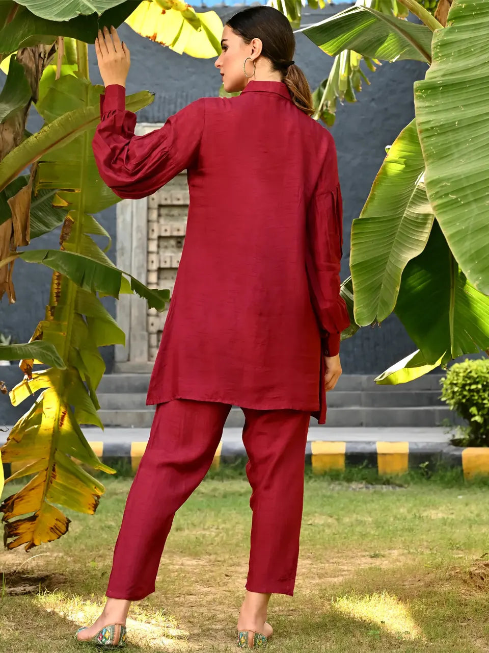 Stylish Bottle Red Co-ord Set