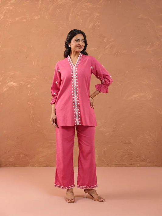 Rosy Charm Co-ord Set