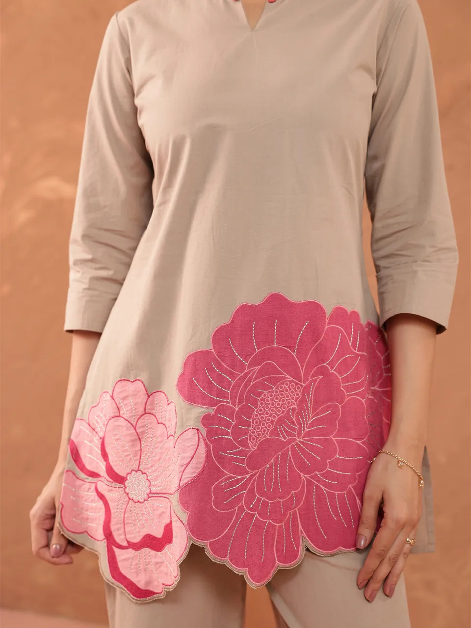 Petal Grace Beige Co-ord Set