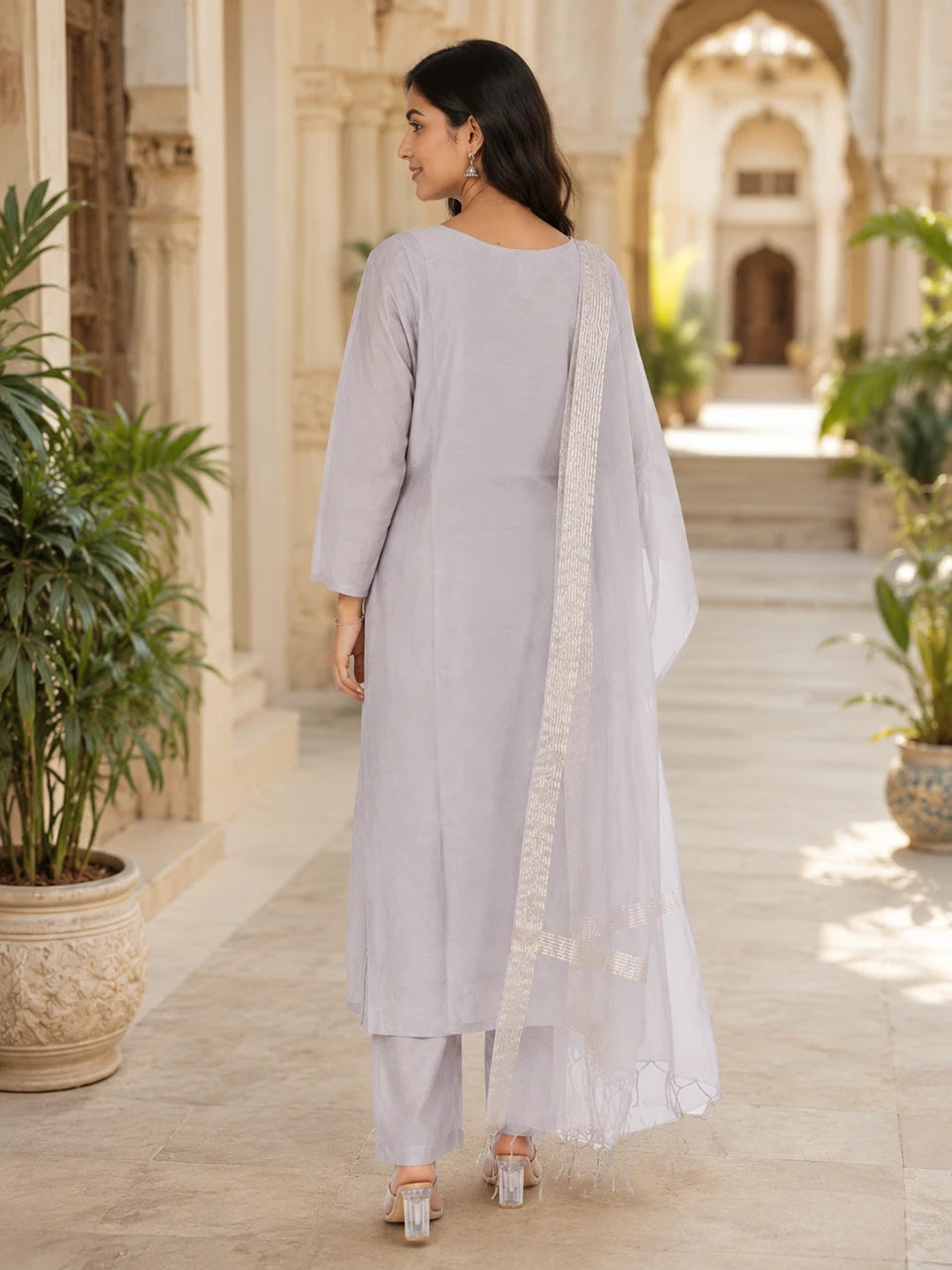 Moonbird Embroidered Kurta Set
