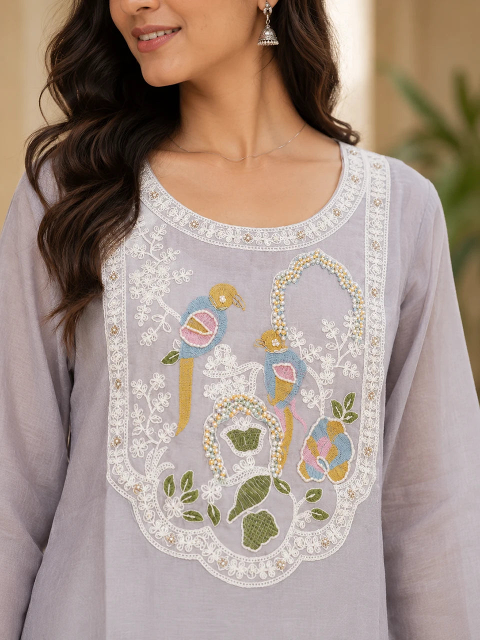 Moonbird Embroidered Kurta Set