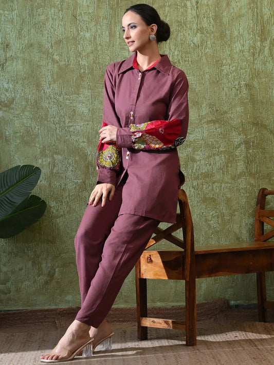 Royal Purple Co-ord Fashion Set