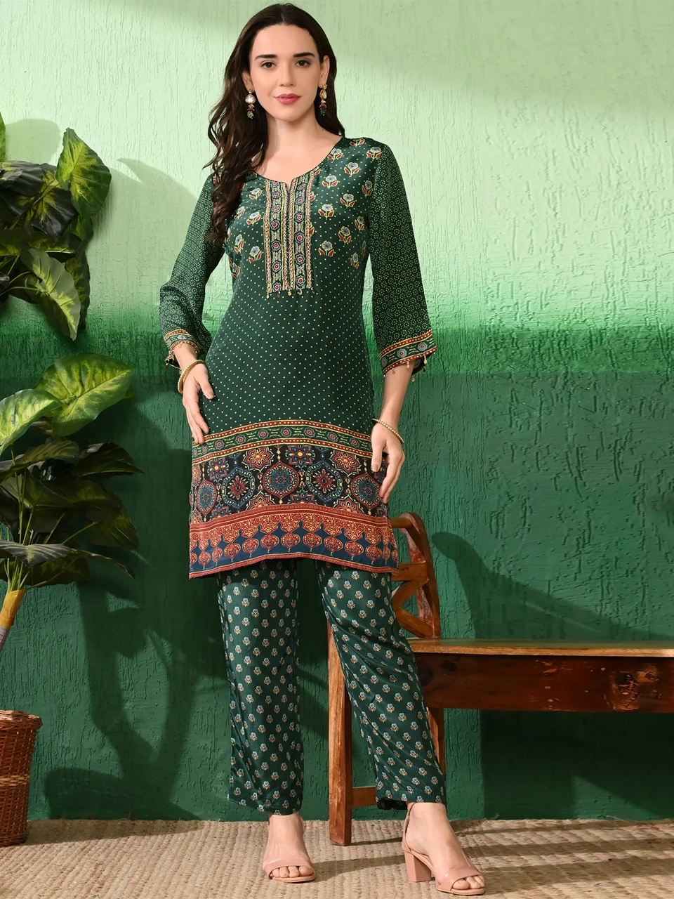 Stylish Green Coord Set