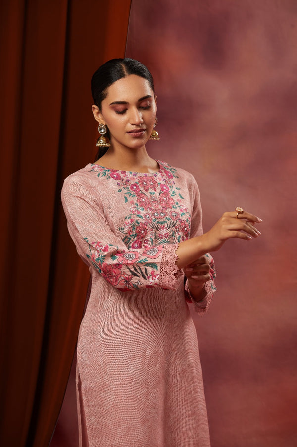 Light Pink Pakistani Suit Set