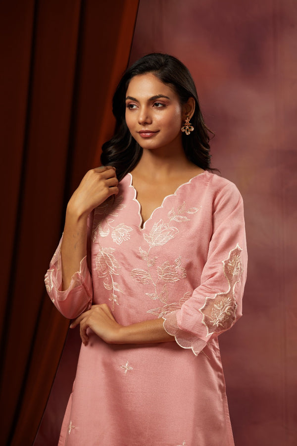 Classic Pakistani Chanderi Suit Set